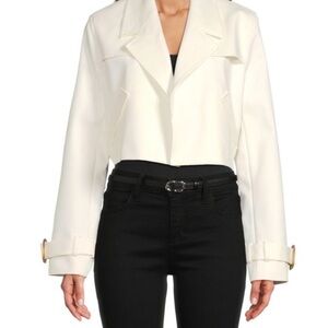 NWT BCBGMAXAZRIA cropped trenchcoat jacket Bolero size mediu